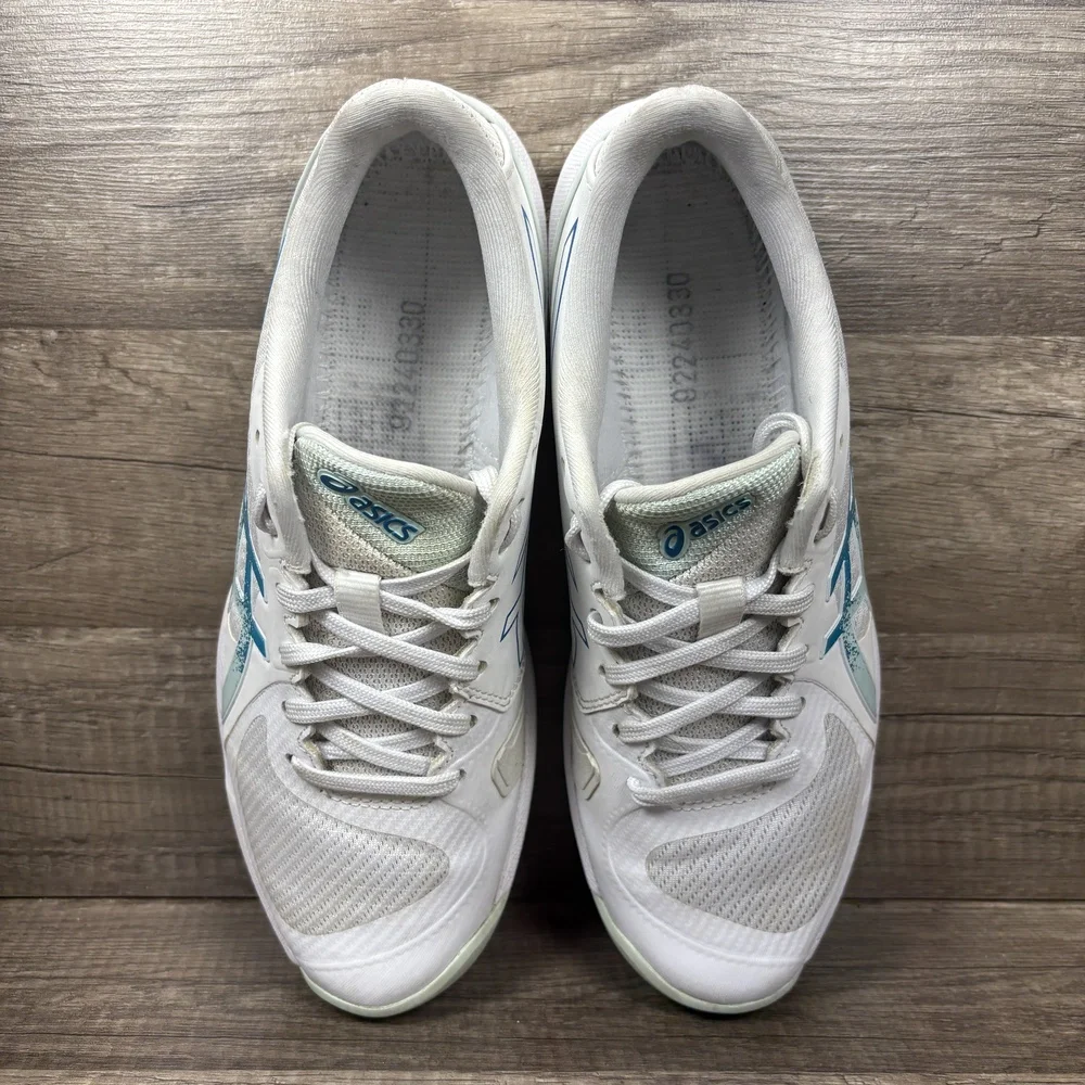 Asics Solution Swift FF Tennis White Green Womens US Size 8 1042A265 Sneakers - Picture 7 of 9